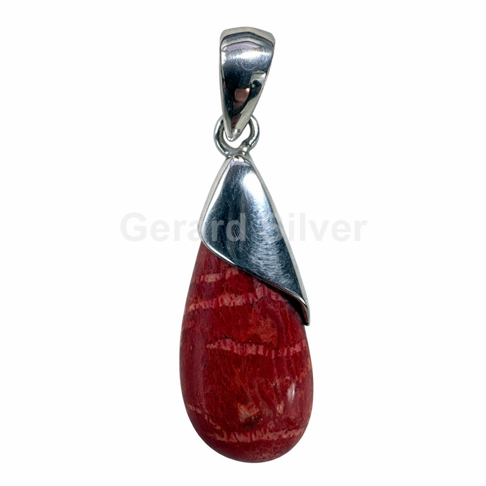 Colgante de Plata y Coral Esponja 
