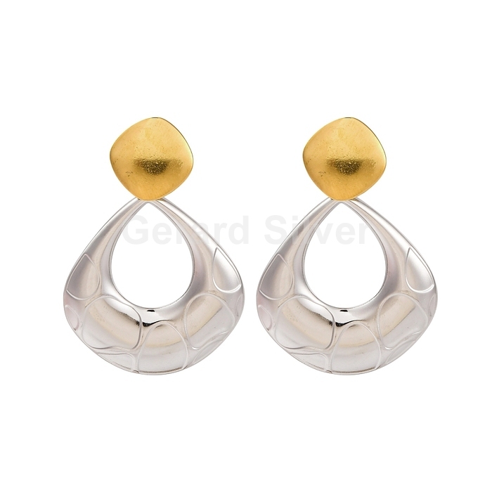 Brincos em aço inoxidável 304 com banho de ouro 18k 