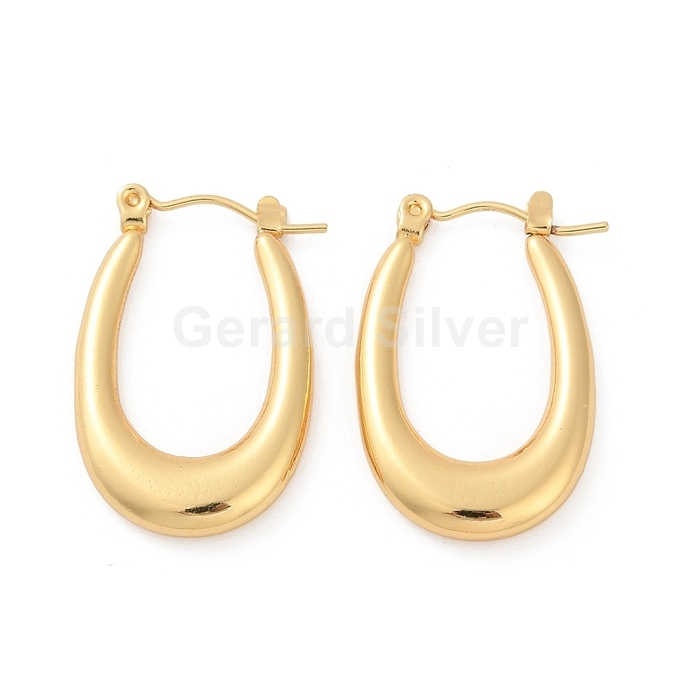 Aro de Acero 304 con Cierre de Click y Baño de Oro de 18 k 