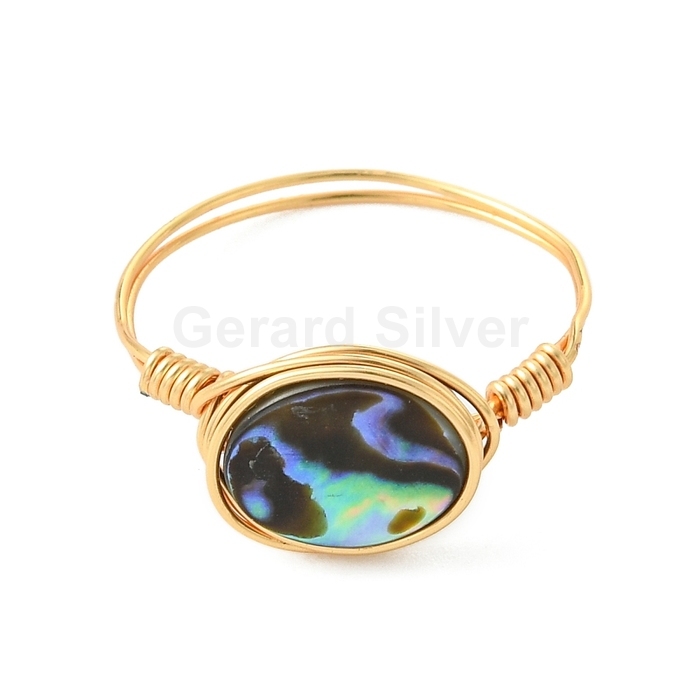 Anillo de Latón con Abalón 