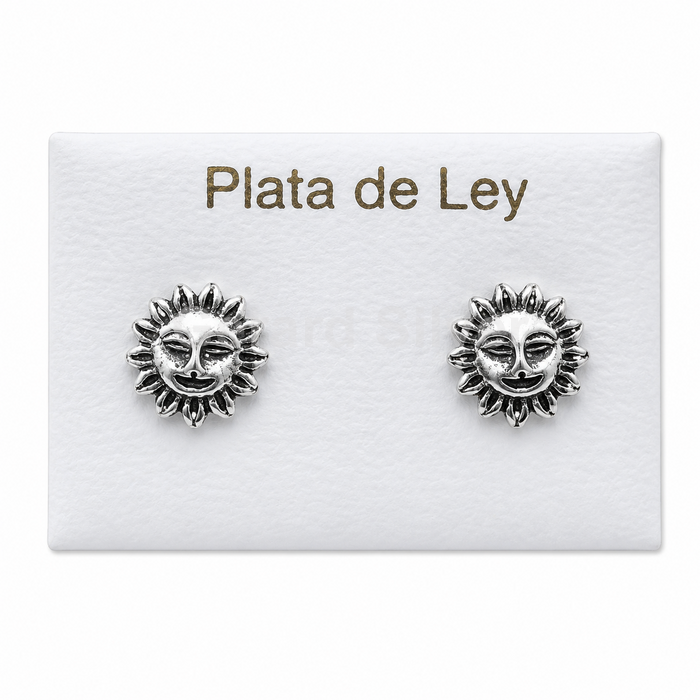 Pendiente de Plata Sol 