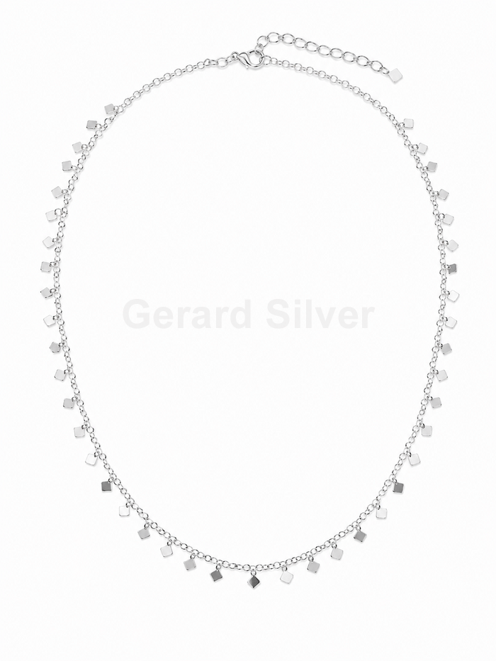 Collar de Plata Rombos 