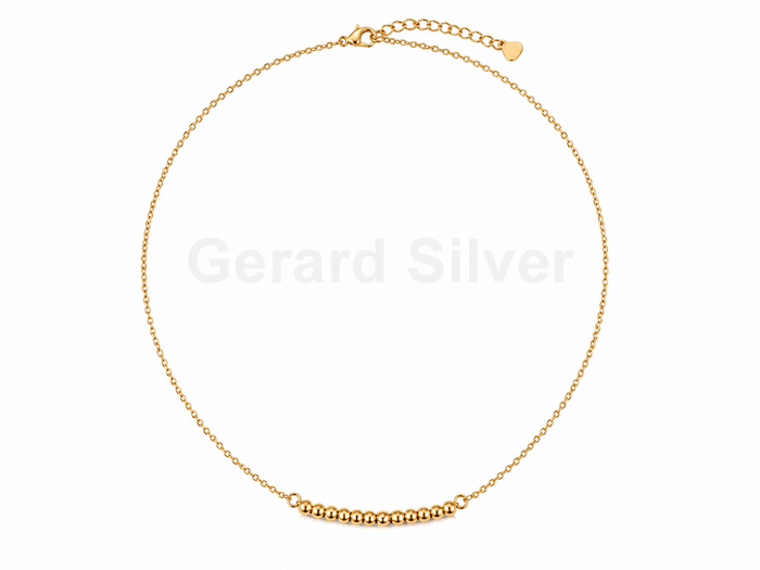 Collar de Plata y Baño de Oro 