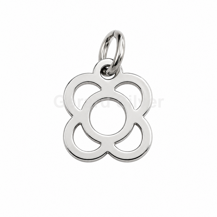 Colgante de Plata Flor de Barcelona ( Panot) 
