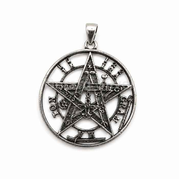 Colgante de Plata Tetragramatón 25 mm 
