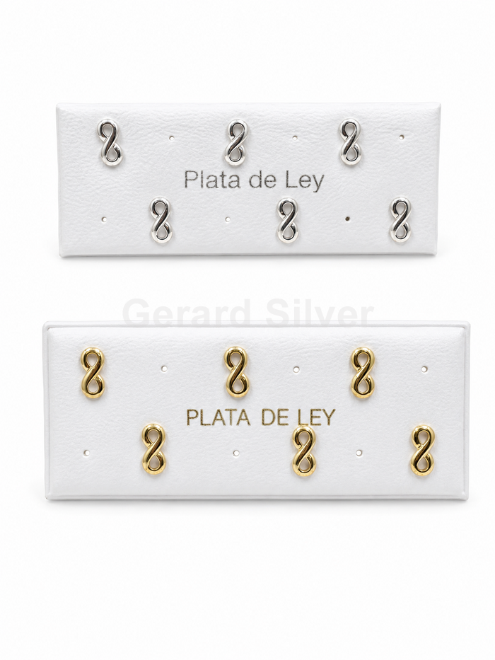 Pendiente de Plata Infinito se Vende en Pack 3 Pares 